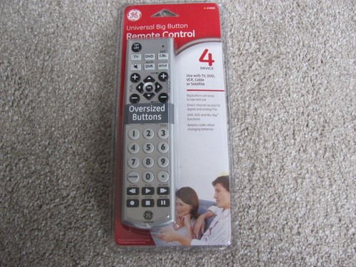 Universal big button remote - ge,